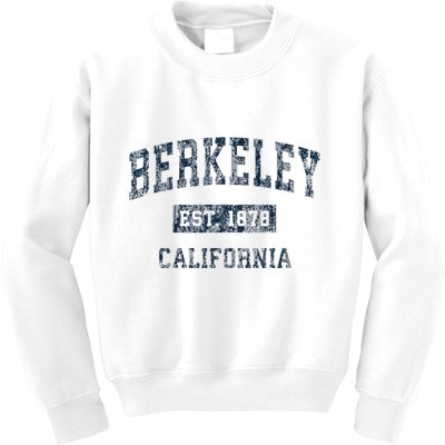 Berkeley California Ca Vintage Sports Design Print Kids Sweatshirt