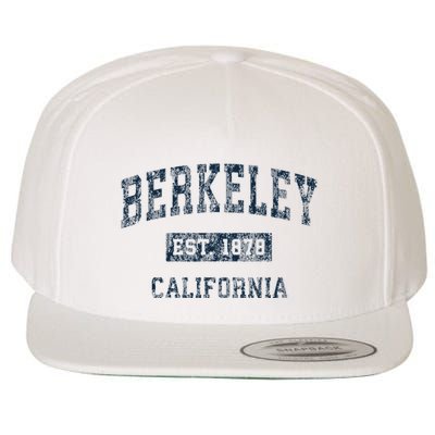 Berkeley California Ca Vintage Sports Design Print Wool Snapback Cap