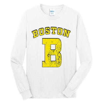 Boston City College Massachusetts State Tall Long Sleeve T-Shirt