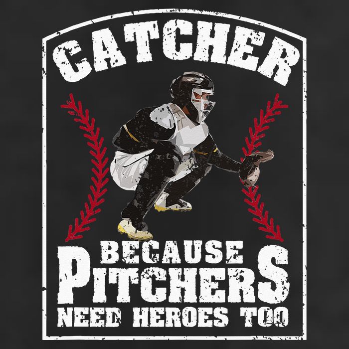 Baseball Catchers Catcher Because Pitchers Need Heroes Too 7 Panel Mesh Trucker Snapback Hat
