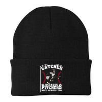 Baseball Catchers Catcher Because Pitchers Need Heroes Too Beanie