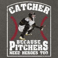 Baseball Catchers Catcher Because Pitchers Need Heroes Too Cotton Canvas Backpack
