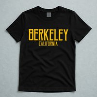 Berkeley California CA Vintage Text Amber Print T-Shirt