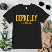Berkeley California CA Vintage Text Amber Print Premium T-Shirt