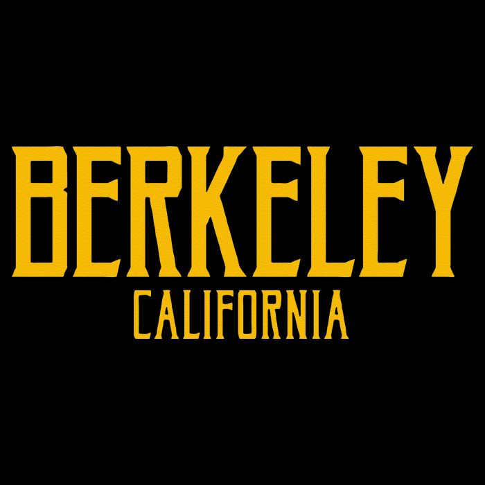 Berkeley California CA Vintage Text Amber Print Premium T-Shirt