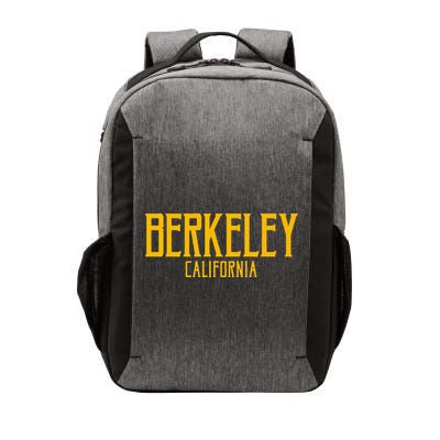 Berkeley California CA Vintage Text Amber Print Vector Backpack