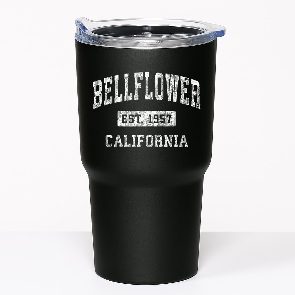 Bellflower California Ca Vintage Established Sports Tumbler