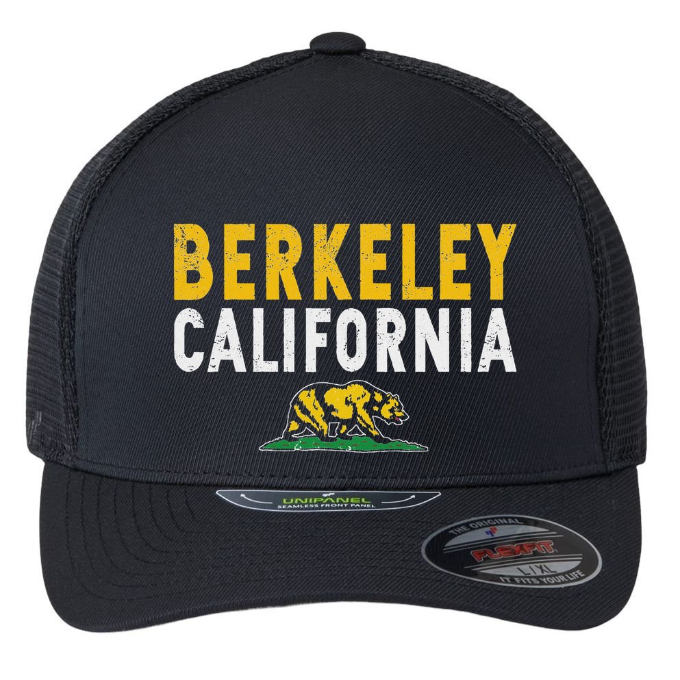 Berkeley California Ca Flexfit Unipanel Trucker Cap
