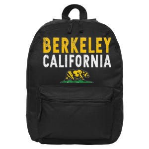 Berkeley California Ca 16 in Basic Backpack