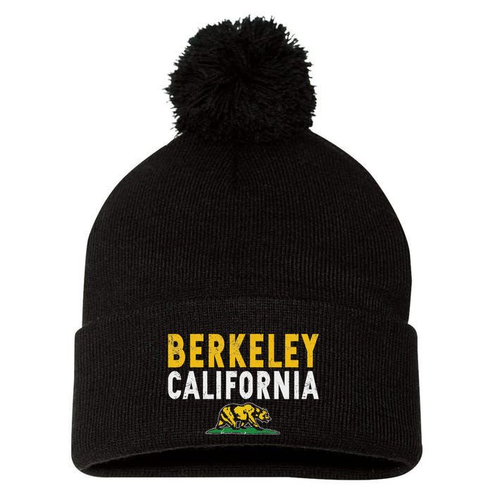 Berkeley California Ca Pom Pom 12in Knit Beanie