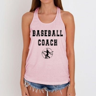 Baseball Coach Cute Gift Women's Knotted Racerback Tank