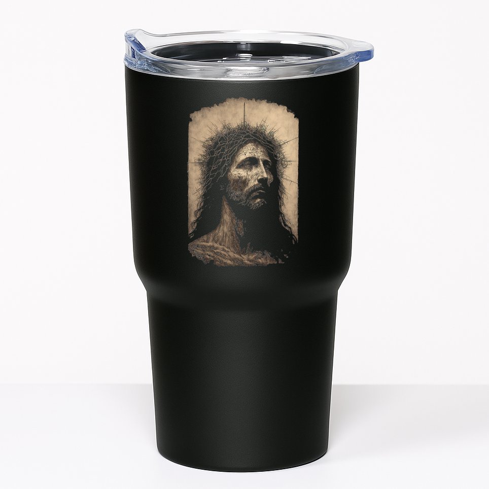 Biblical Christ Catholic Jesus Shroud of Turin Aesthetic Tumbler