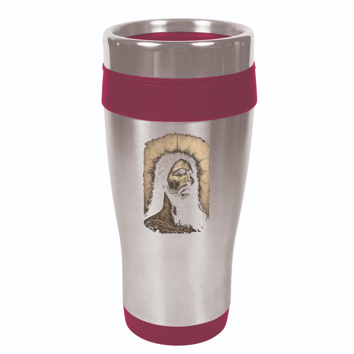 Biblical Christ Catholic Jesus Shroud of Turin Aesthetic 16oz Travel Tumbler