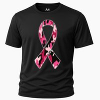 Beast Cancer Camo Ribbon Cooling Performance Crew T-Shirt