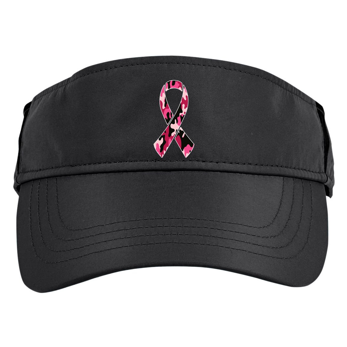 Beast Cancer Camo Ribbon Adult Drive Performance Visor