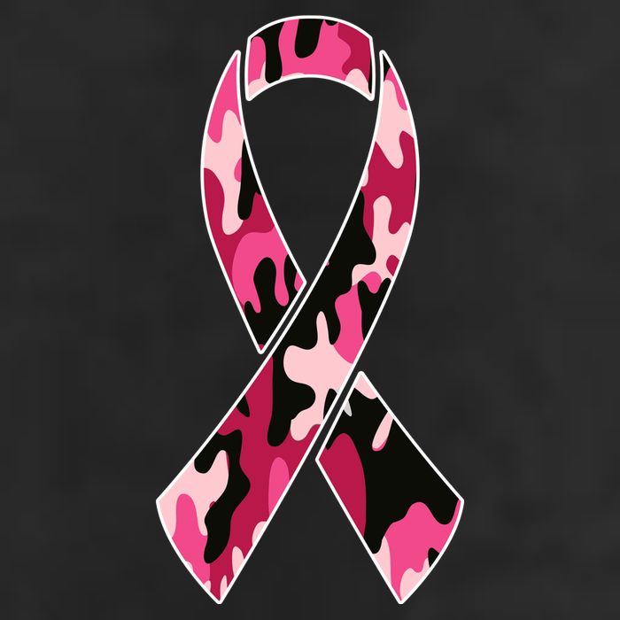 Beast Cancer Camo Ribbon Adult Drive Performance Visor
