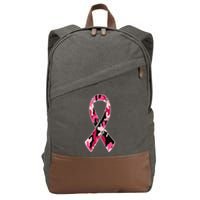 Beast Cancer Camo Ribbon Cotton Canvas Backpack