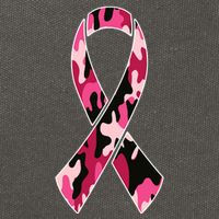 Beast Cancer Camo Ribbon Cotton Canvas Backpack