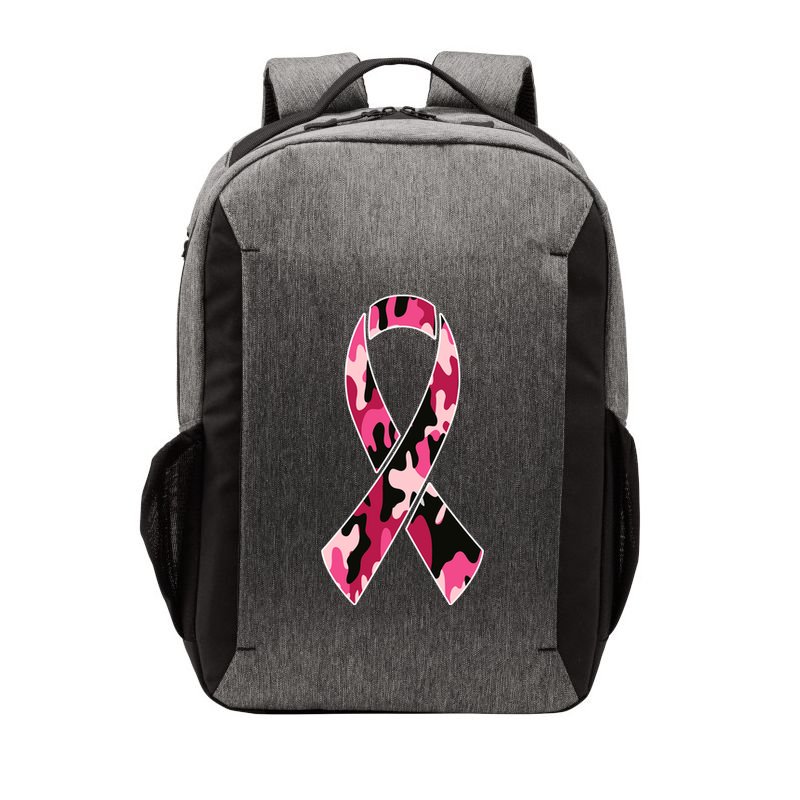 Beast Cancer Camo Ribbon Vector Backpack