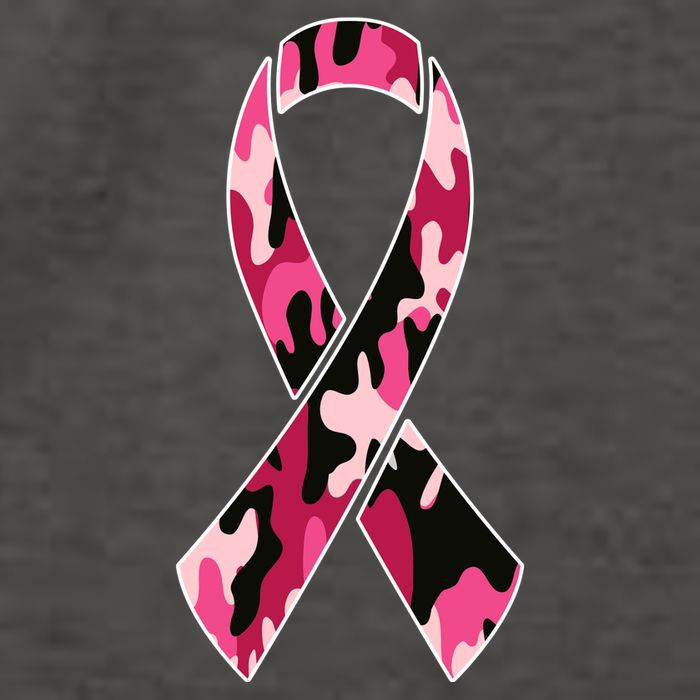 Beast Cancer Camo Ribbon Vector Backpack