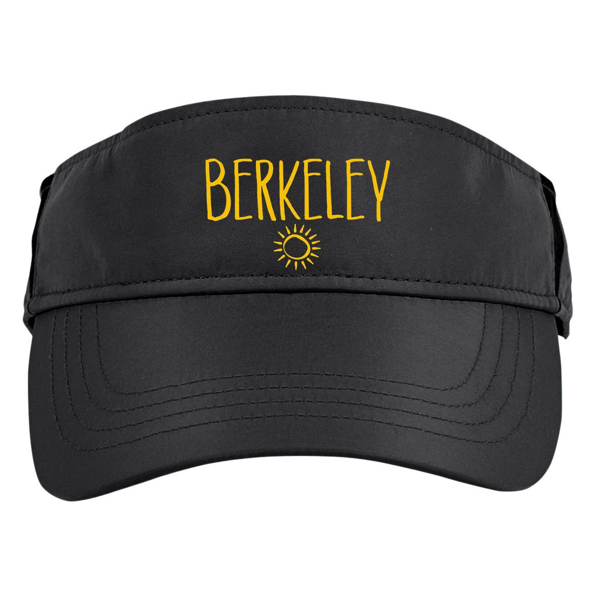 Berkeley California CA Sun Drawing Amber   Adult Drive Performance Visor
