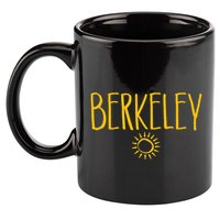 Berkeley California CA Sun Drawing Amber   11oz C Handle Ceramic Mug