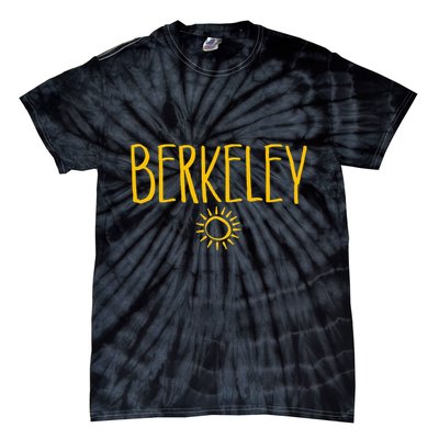Berkeley California CA Sun Drawing Amber   Tie-Dye T-Shirt