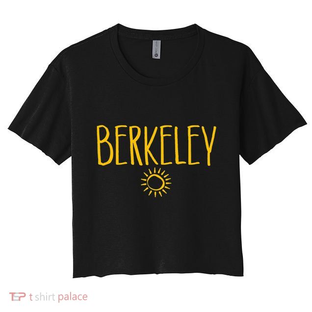 Berkeley California CA Sun Drawing Amber   Crop Top