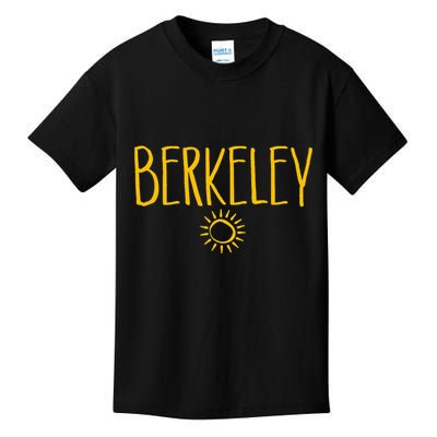Berkeley California CA Sun Drawing Amber   Kids T-Shirt