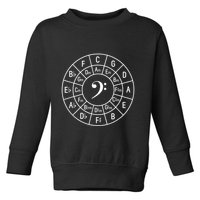 Bass Clef Circle Of Fifths Musician Composer Toddler Sweatshirt