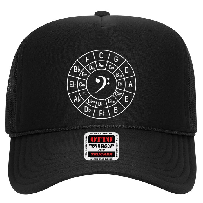 Bass Clef Circle Of Fifths Musician Composer Trucker Hat