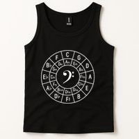 Bass Clef Circle Of Fifths Musician Composer Tank Top