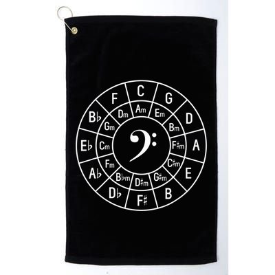 Bass Clef Circle Of Fifths Musician Composer Golf Towel