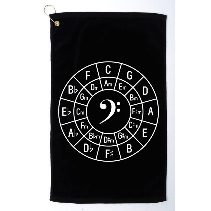 Bass Clef Circle Of Fifths Musician Composer Golf Towel