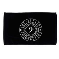 Bass Clef Circle Of Fifths Musician Composer Microfiber Hand Towel