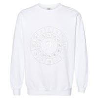 Bass Clef Circle Of Fifths Musician Composer Garment-Dyed Sweatshirt