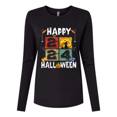 Black Cat Costume Witch Hat & Moon Womens Cotton Relaxed Long Sleeve T-Shirt