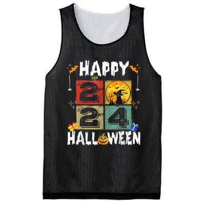 Black Cat Costume Witch Hat & Moon Mesh Reversible Basketball Jersey Tank