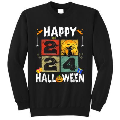 Black Cat Costume Witch Hat & Moon Tall Sweatshirt