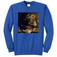 Black Cat Cooking Sunflower Cute Gift Sweatshirt