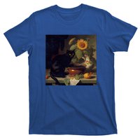 Black Cat Cooking Sunflower Cute Gift T-Shirt