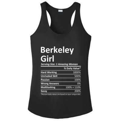 Berkeley Ca California Funny City Home Roots Usa Gift Ladies PosiCharge Competitor Racerback Tank