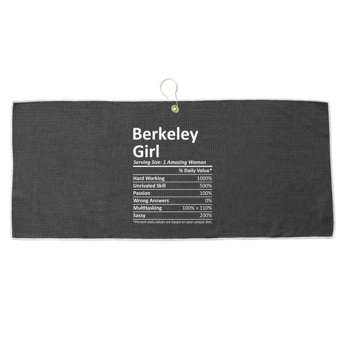 Berkeley Ca California Funny City Home Roots Usa Gift Large Microfiber Waffle Golf Towel