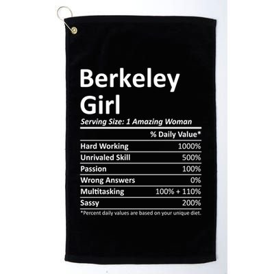 Berkeley Ca California Funny City Home Roots Usa Gift Golf Towel
