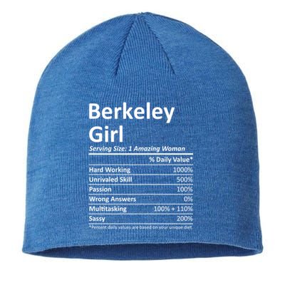 Berkeley Ca California Funny City Home Roots Usa Gift Sustainable Beanie