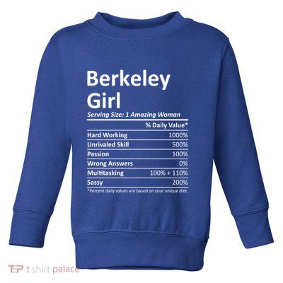 Berkeley Ca California Funny City Home Roots Usa Gift Toddler Sweatshirt