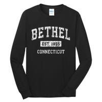 Bethel Connecticut Ct Vintage Sports Established Tall Long Sleeve T-Shirt