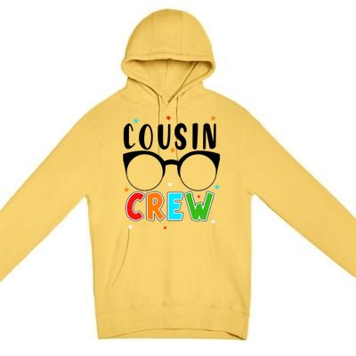 Best Cousin Crew Squad Christmas Leader Of The Cousin Crew Funny Gift Premium Pullover Hoodie