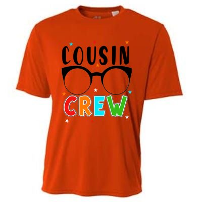 Best Cousin Crew Squad Christmas Leader Of The Cousin Crew Funny Gift Cooling Performance Crew T-Shirt