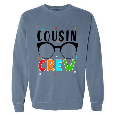 Best Cousin Crew Squad Christmas Leader Of The Cousin Crew Funny Gift Garment-Dyed Sweatshirt